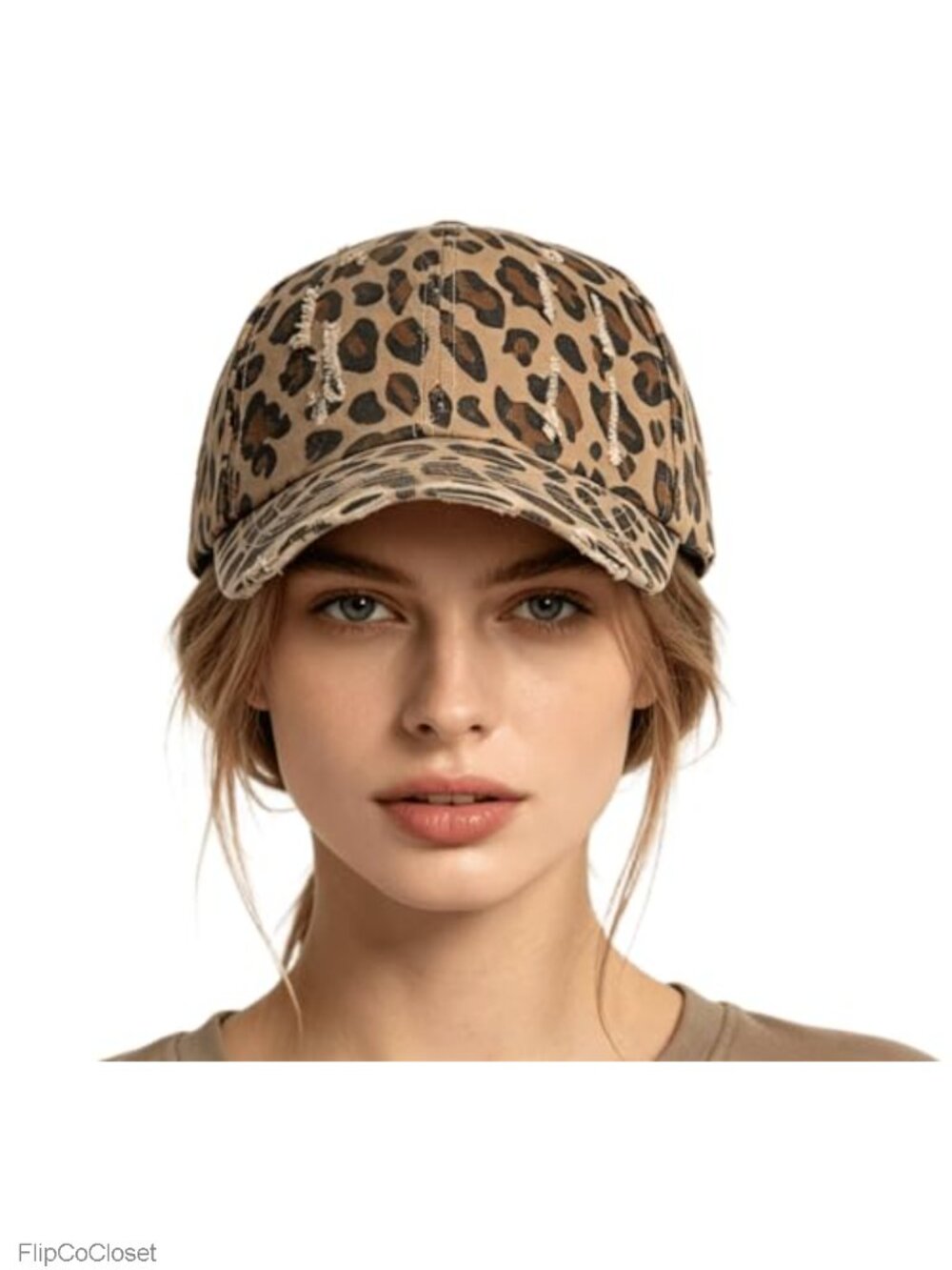 Distressed Cotton Baseball Cap Adjustable Trucker Hat Lightweight